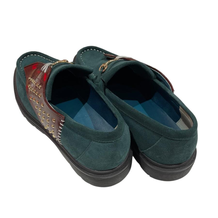 Color 【値下げ】KOLOR レザーシューズ 23WCM-A04504 グリーン サイズ