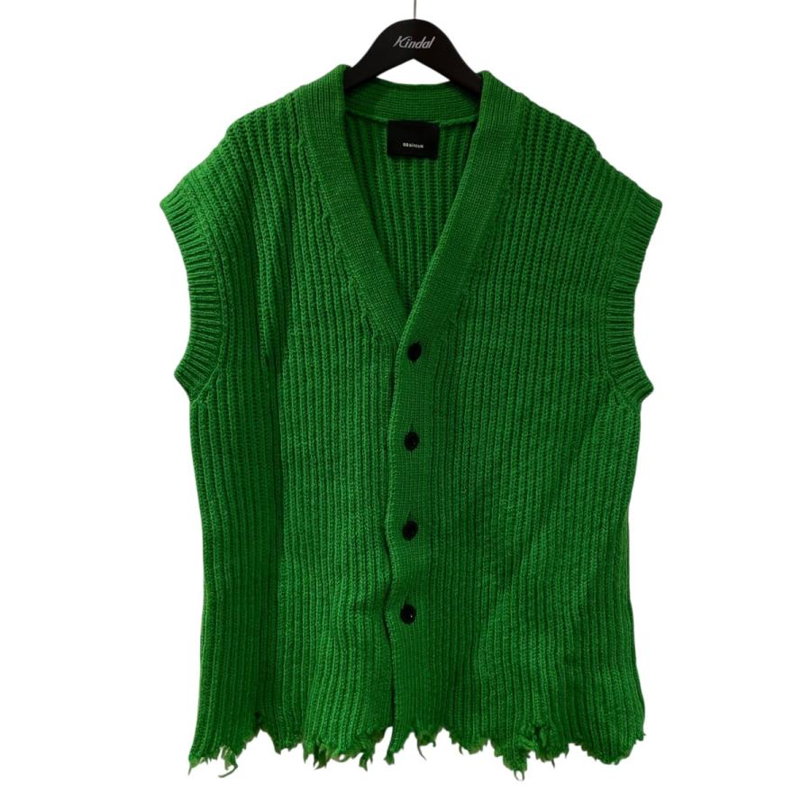 08sircus ゼロエイトサーカス 08sircus Wool broken knit cardigan