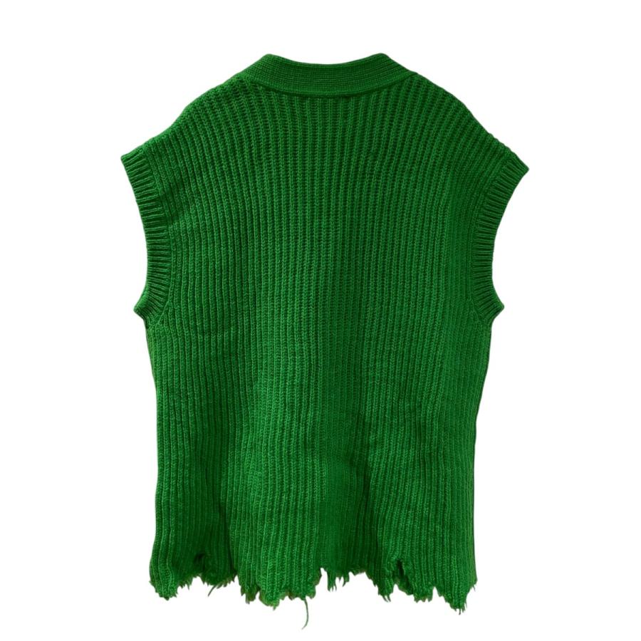 08sircus ゼロエイトサーカス 08sircus Wool broken knit cardigan