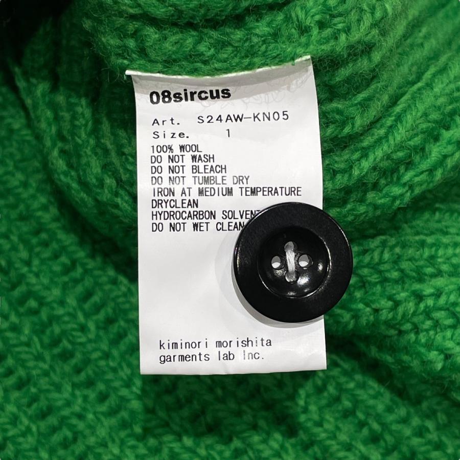 08sircus ゼロエイトサーカス 08sircus Wool broken knit cardigan