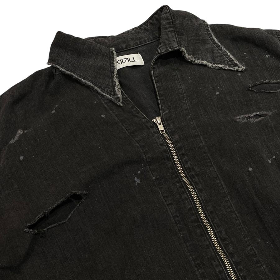 KIDILL キディル 24SS ダメージデニムシャツ KL798 ブラック サイズ