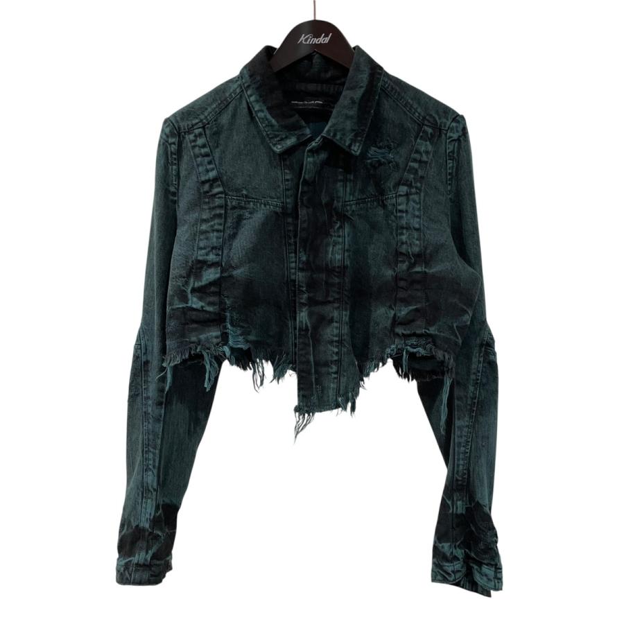 JULIUS 【値下げ】JULIUS 24AW Distressed Crop Denim Jacket デニム 