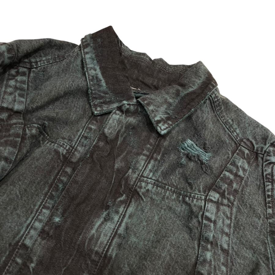 JULIUS 【値下げ】JULIUS 24AW Distressed Crop Denim Jacket デニム