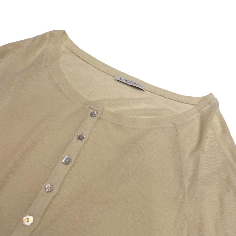 値下げ】Sea Room Lynn MULTIボタンヘンリーネックSheerトップス