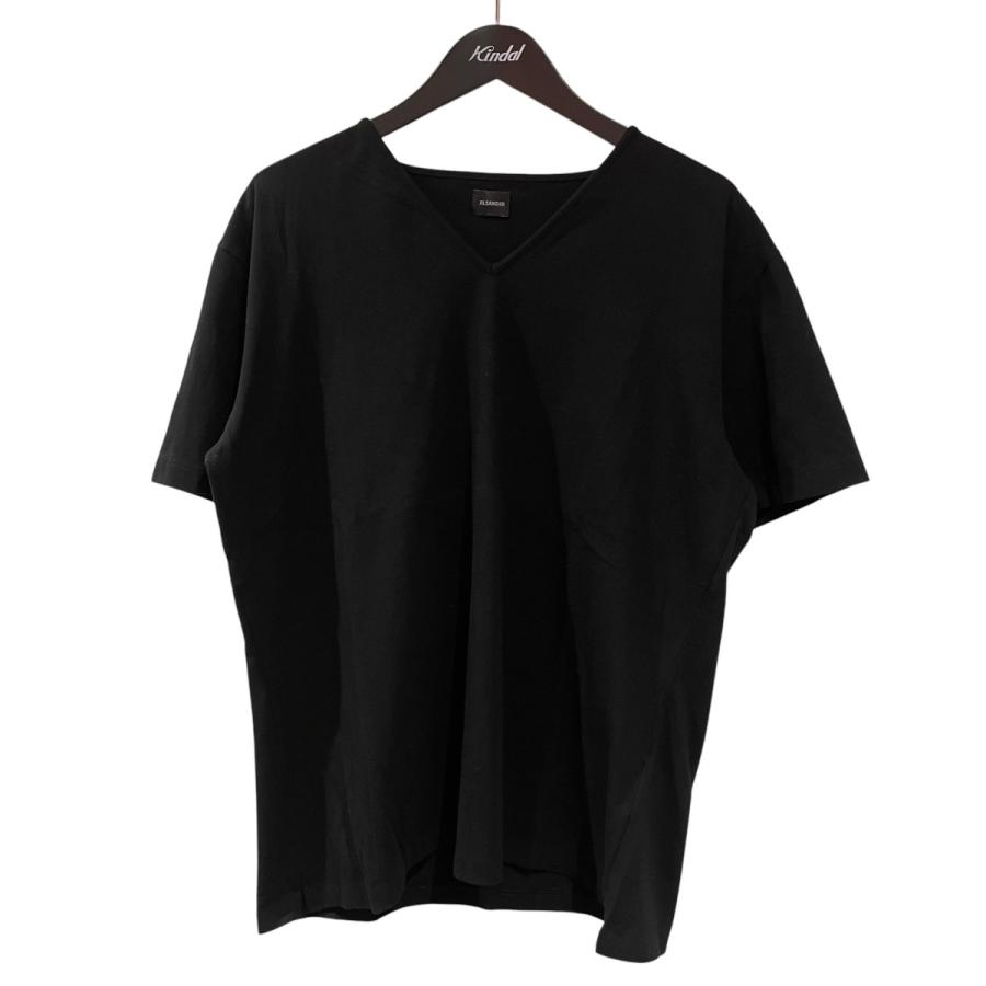 JIL SANDER（ジルサンダー） JIL SANDER Vネック 半袖Tシャツ ブラック