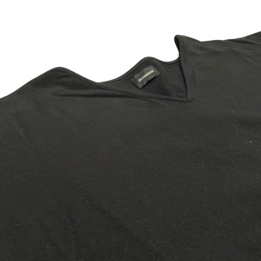 JIL SANDER（ジルサンダー） JIL SANDER Vネック 半袖Tシャツ ブラック
