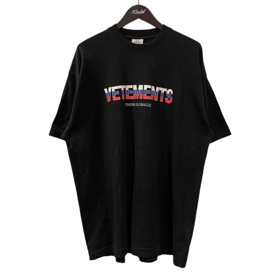 ヴェトモン VETEMENTS 21AW 半袖Tシャツ UA52TR280R ブラック サイズ