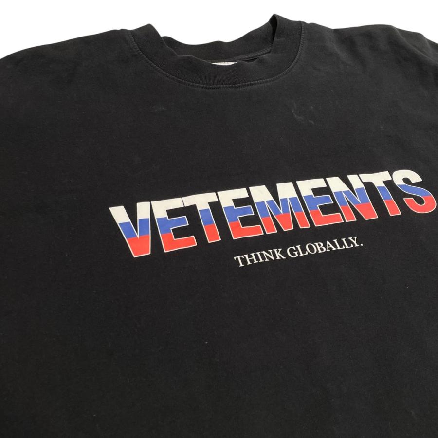 ヴェトモン VETEMENTS 21AW 半袖Tシャツ UA52TR280R ブラック サイズ
