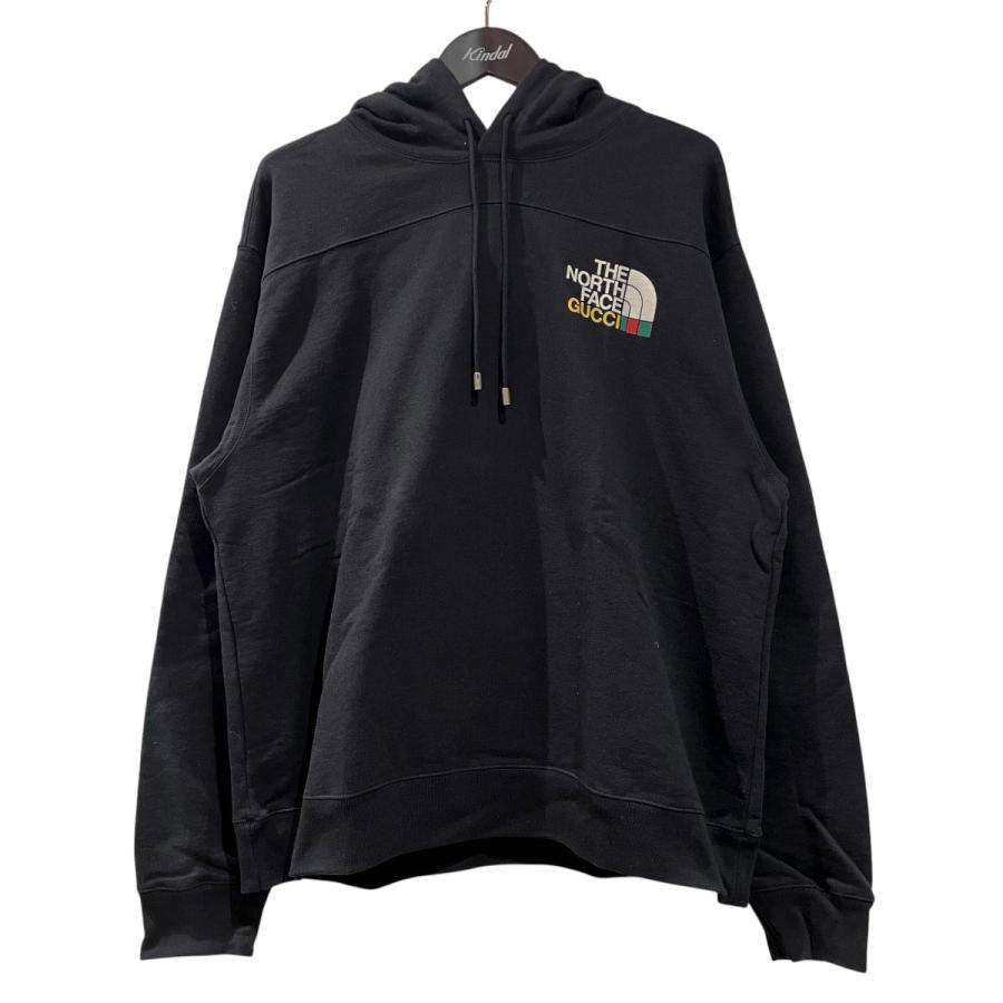 GUCCI × THE NORTH FACE / パーカー/M/コットン/BLK/671453 GUCCI（グッチ） グッチ×ザノースフェイス GUCCI×THE NORTH FACE プル