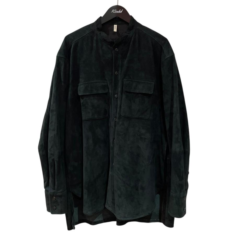 CCU COVERALL SHIRT/SHEEP SUEDE BLACK 美品 CCU 'THOMAS' COVERALL SHIRTS JACKET [SHEEP SKIN / BLACK] - Fresh