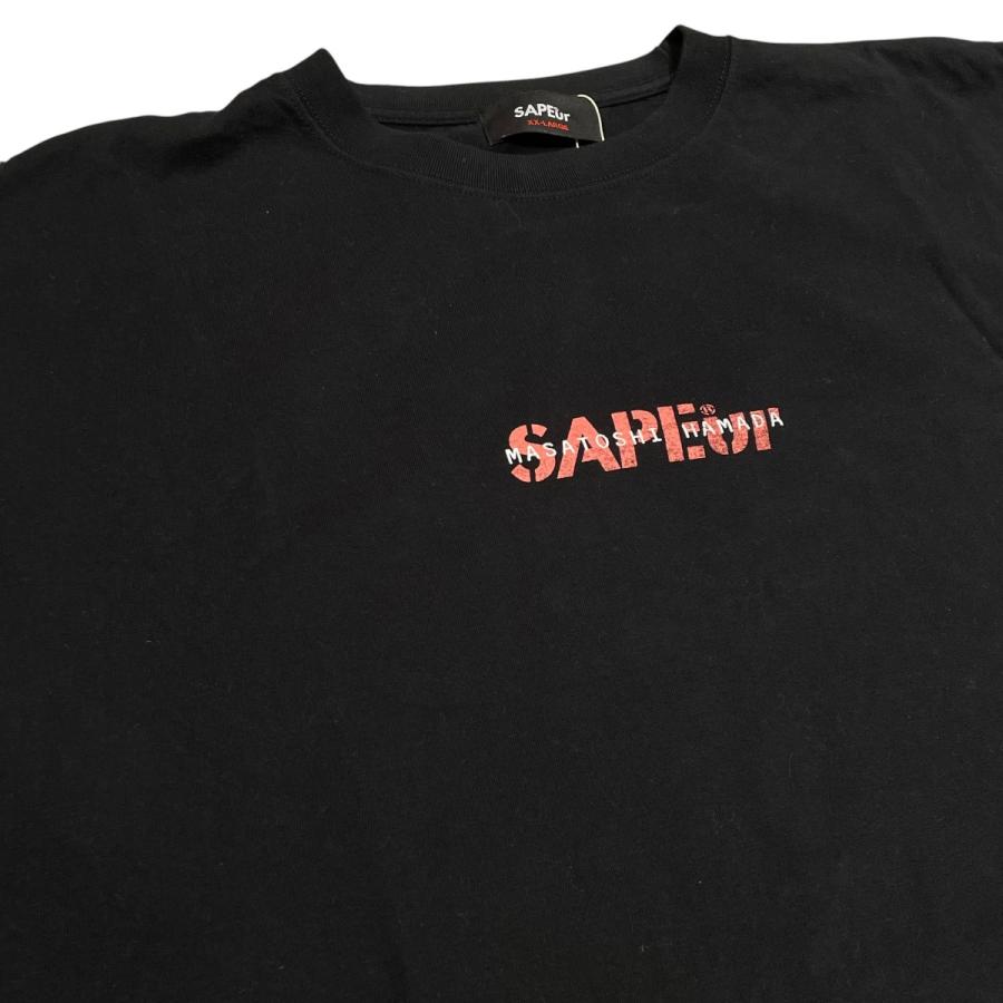 サプール SAPEur 半袖Tシャツ ブラック サイズ：XXL : カインドオル