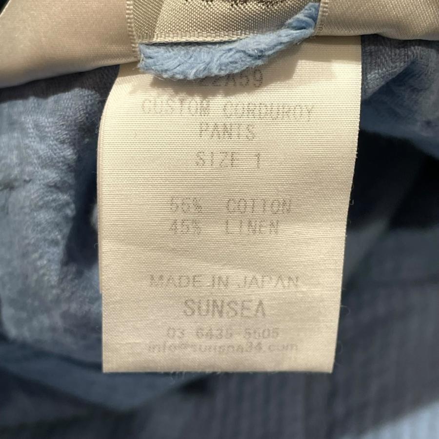 SUNSEA（サンシー） コーデュロイパンツ 22A59 スカイブルー サイズ：1