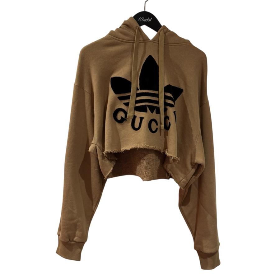 GUCCI アディダス コラボパーカー XL GUCCI（グッチ） グッチ×アディダス GUCCI×adidas パーカー カーキ
