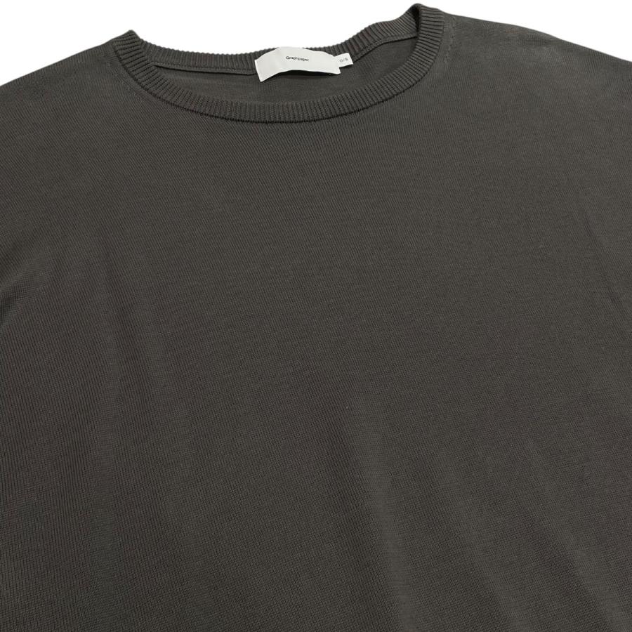グラフペーパー Graphpaper 24SS Suvin Cotton Oversized L S Crew 