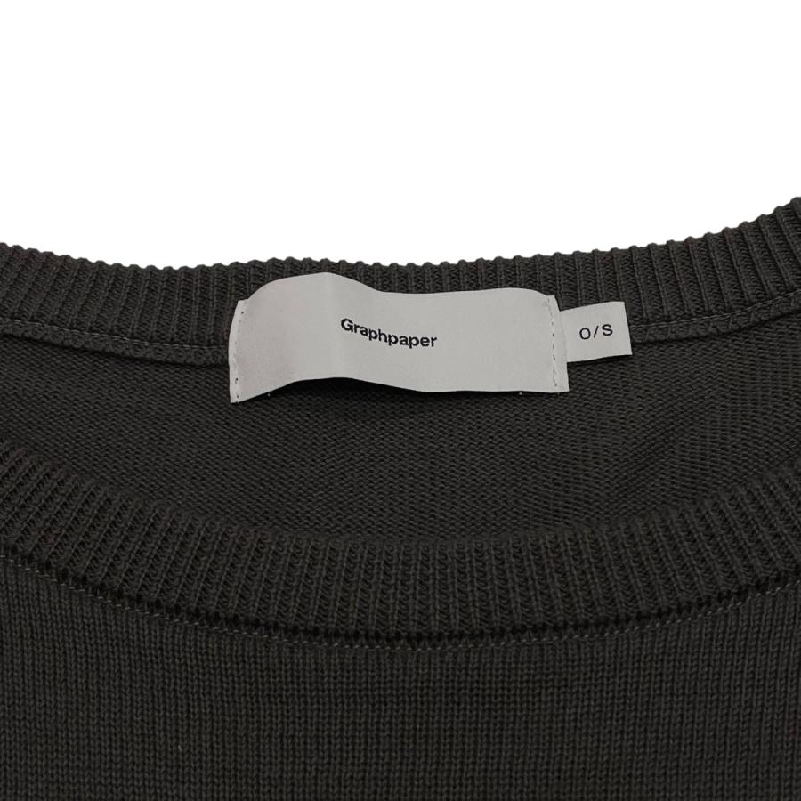 グラフペーパー Graphpaper 24SS Suvin Cotton Oversized L S Crew