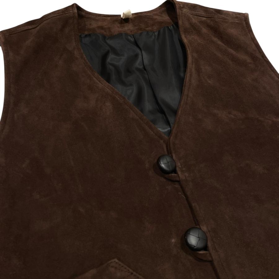 cece 【値下げ】ccu 26SS CHIMAYO VEST レザーベスト V-11-C-SUEDE-5