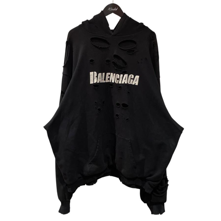 BALENCIAGA（バレンシアガ） BALENCIAGA 21SS Caps Destroyed Hoodie