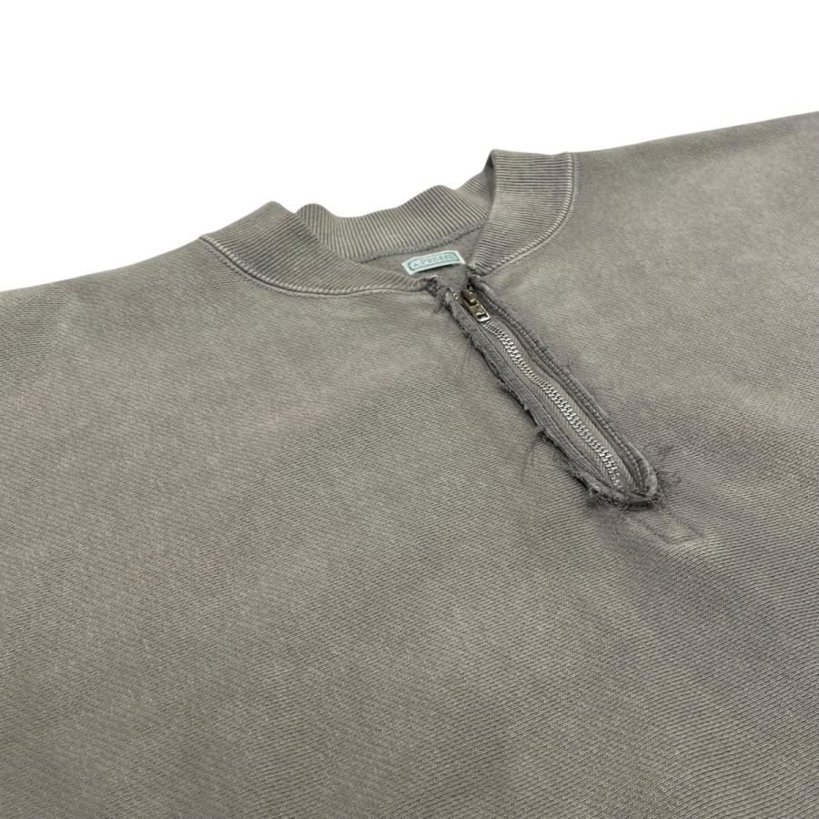 アプレッセ A．PRESSE Vintage Half Zip Rib Collar Sweatshirt ハーフジップスウェット 25AAP-05-の画像