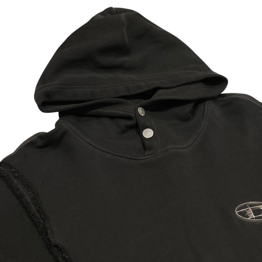 ディーゼル×サグクラブ DIESEL×THUG CLUB A-THUG HOODIE プルオーバーパーカー P01597 ブラック サイズ：Mの画像