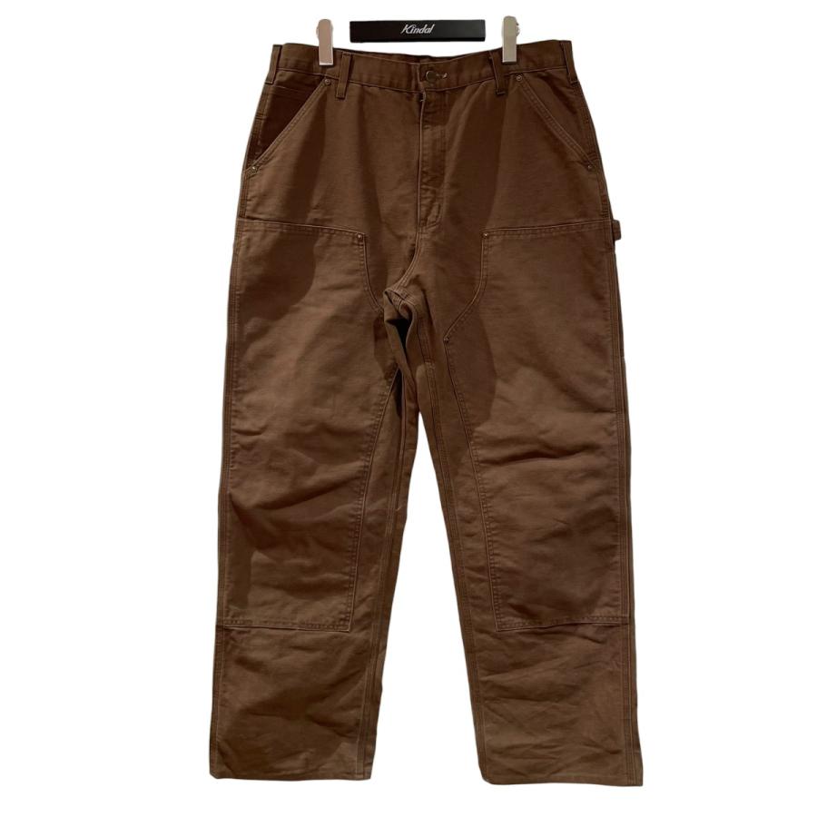 00s USA製 ブラウン ダブルニー カーハート 36×36 Carhartt（カーハート） CarHartt 00s ダブルニーペインターパンツ