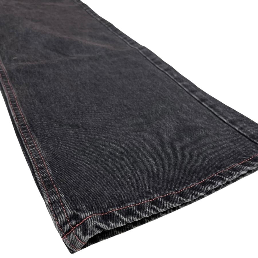 シシクイ the shishikui Daco BLACK PINK STITCH デニムパンツ 1577