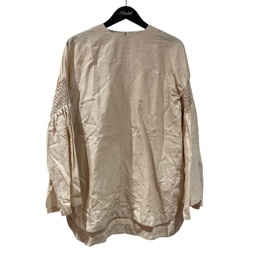 HYKE（ハイク） HYKE 23SS LINEN SMOCKED BLOUSE 長袖ブラウス 