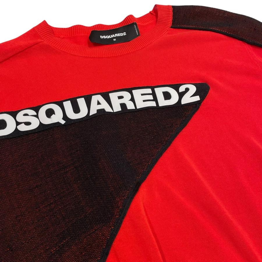 DSQUARED2（ディースクエアード） 薄手ニット S71HA0869 レッド サイズ 