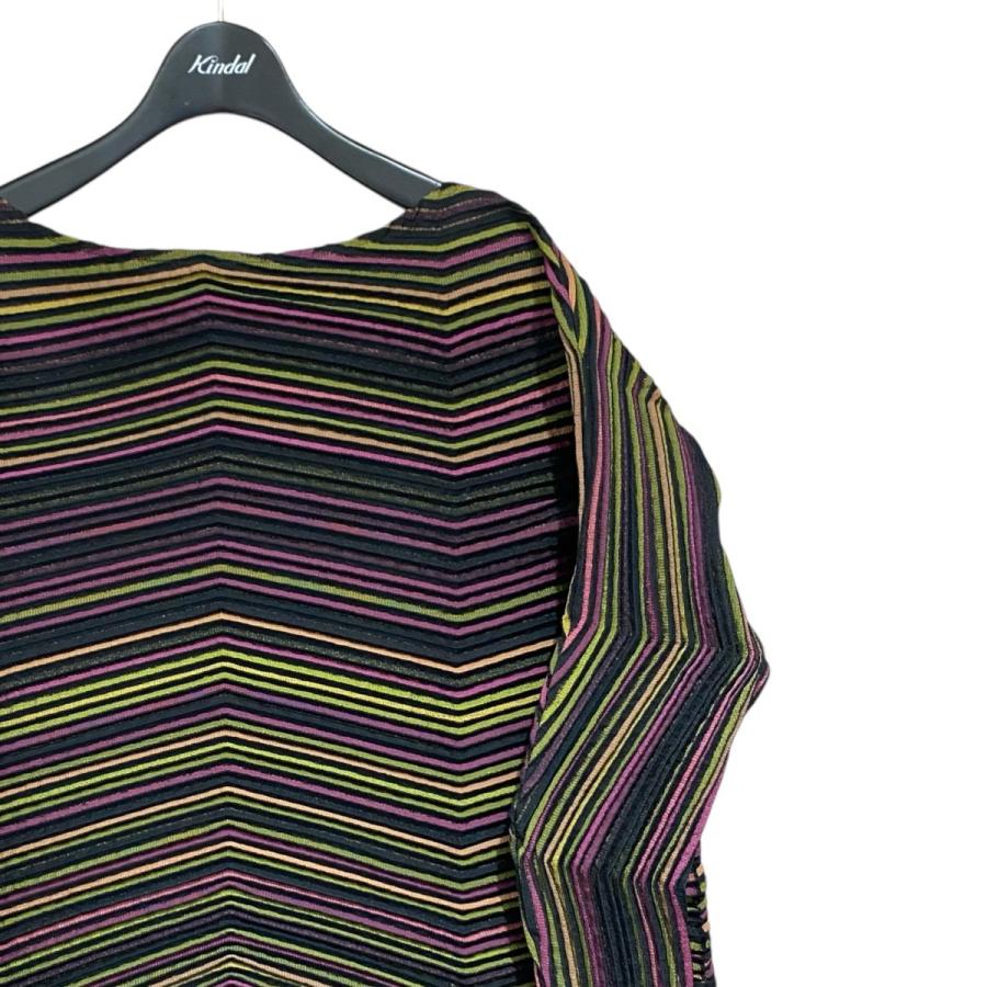 新品 ISSEY MIYAKE プリーツ　ロンT サイズ2 ブラック HOMME PLISSE ISSEY MIYAKE(イッセイミヤケオムプリッセ