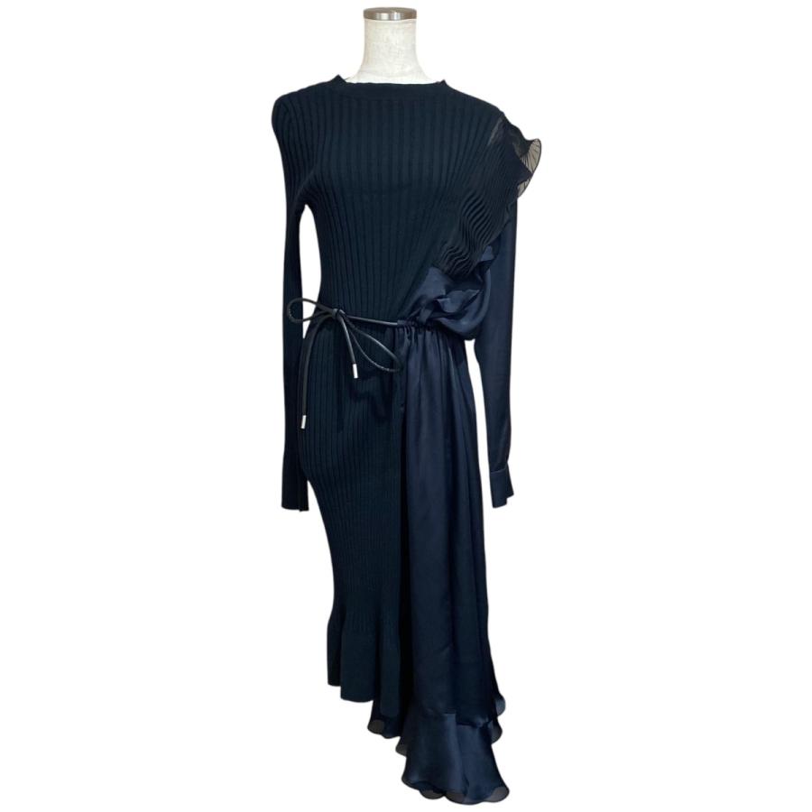 Sacai アシンメトリーワンピース　サイズ1 サカイsacai アシンメトリーワンピース