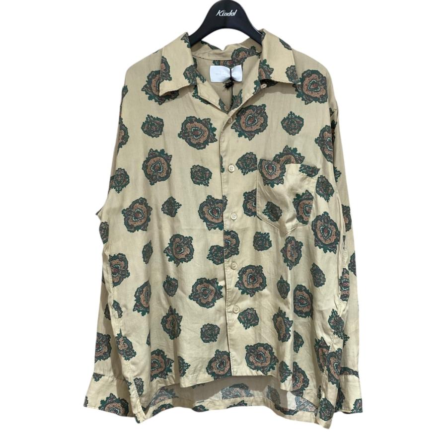 UNUSED 【値下げ】UNUSED Emblem pattern shirt US2340 カーキ