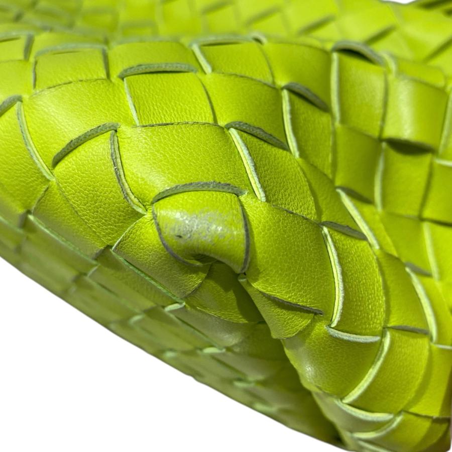 BOTTEGA VENETA(ボッテガヴェネタ) ショルダーバッグ イントレチャート イエロー レザー BOTTEGA VENETA（ショルダーバッグ ・ イエロー/黄色系）のフリマ