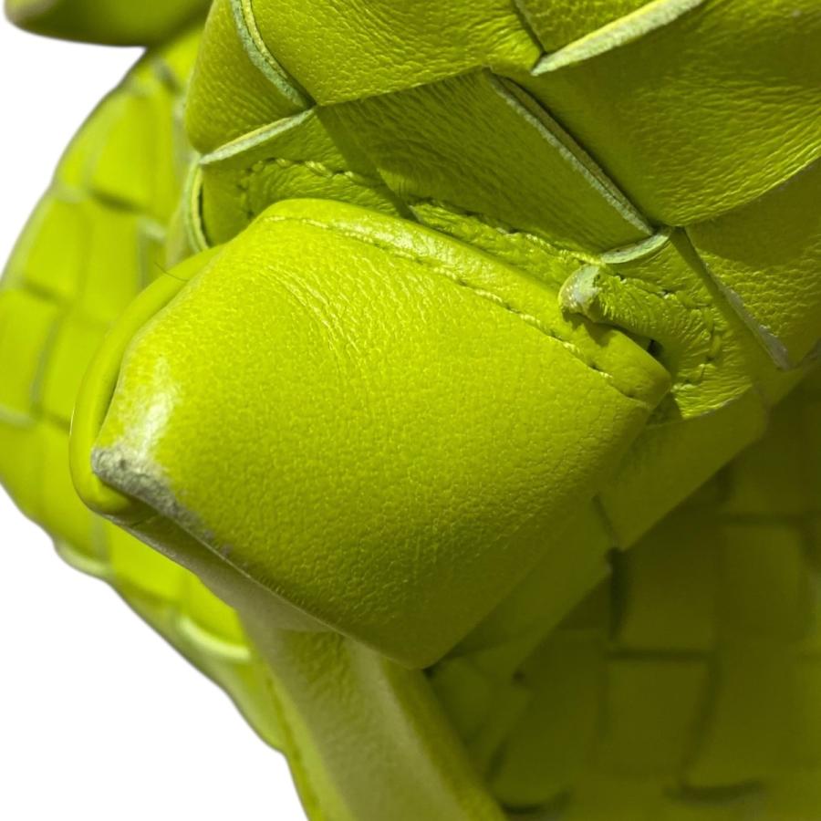 BOTTEGA VENETA(ボッテガヴェネタ) ショルダーバッグ イントレチャート イエロー レザー ボッテガヴェネタ キャンディ カセット ショルダーバッグ イントレ