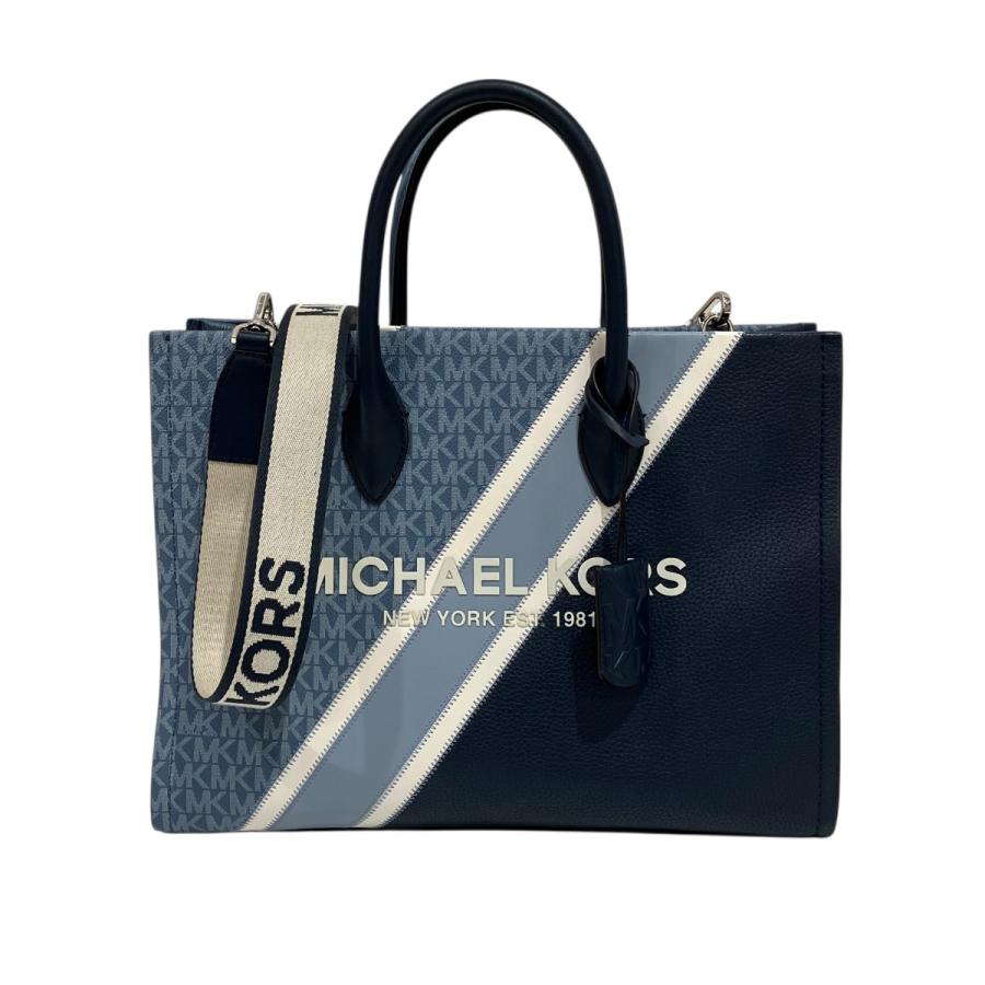 MICHAEL KORS ネイビー トートバッグ 中古・古着通販】MICHAEL KORS (マイケルコース) トートバッグ