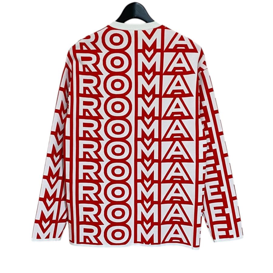 FENDIフェンディ イタリア製ロゴモノグラム総柄 レーヨンニット ボルドー FENDIフェンディ イタリア製ロゴモノグラム総柄 レーヨンニット ボルドー