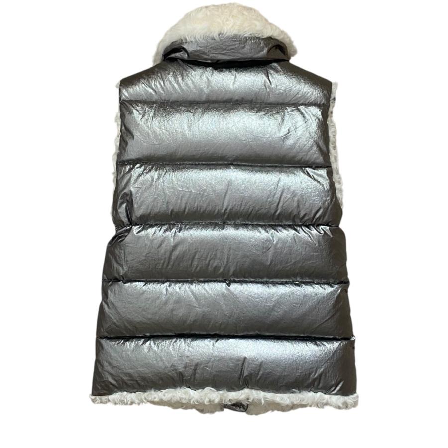 MONCLER KERRIAシルバー ファー付き ダウンベスト サイズ2 【値下げ