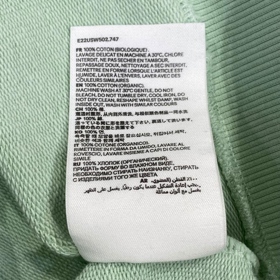 値下げ】AMI PARIS ハーフジップスウェット E22USW502．747 グリーン