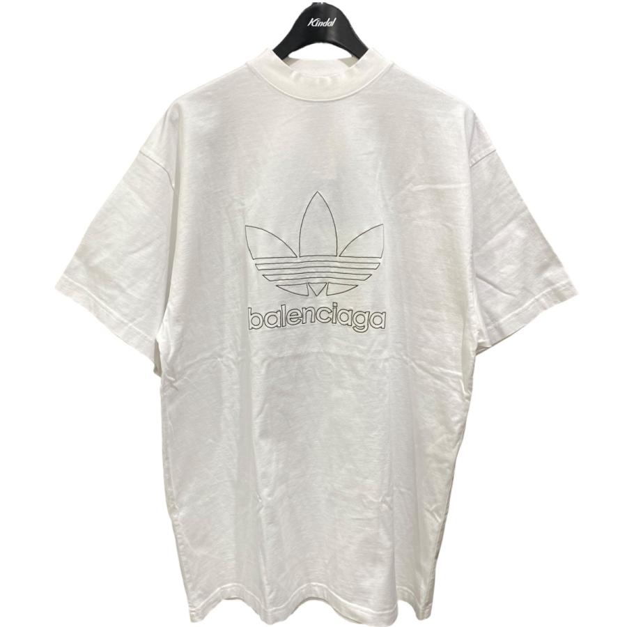 L 半袖Tシャツ 刺繍ロゴ コラボ BALENCIAGA×ADIDAS BALENCIAGA（バレンシアガ） adidasロゴ 【値下げ】BALENCIAGA×adidas エプロン