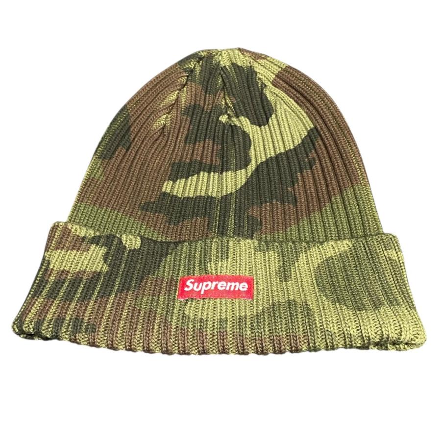 【未使用品】Supreme リブ編み ニット帽 オリーブ カーキ　綿100% 中古・古着通販】SUPREME (シュプリーム) ニット帽 オリーブ｜ブランド
