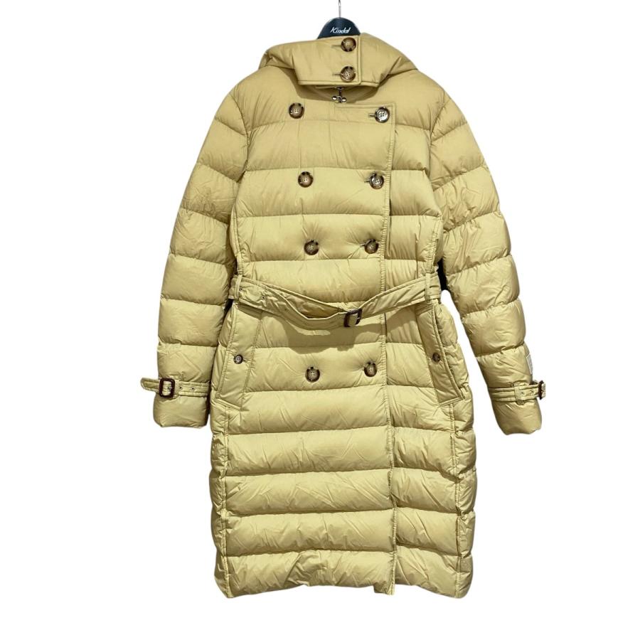 Burberry ベージュ ロングダウンジャケット 38 BURBERRY BLUE LABEL フード付きダウンジャケット 38 - メルカリ