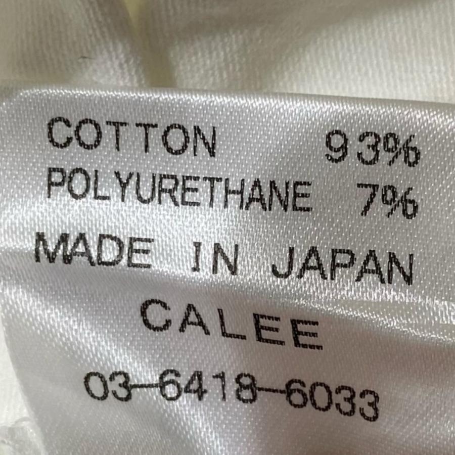 CALEE（キャリー） 長袖Tシャツ プリントTシャツ ホワイト サイズ：S