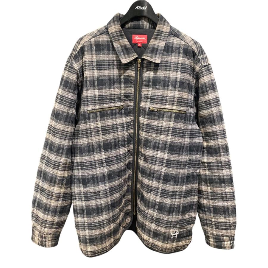 シャツ Supreme 19AW Quilted Plaid Zip Up Shirts Supreme（シュプリーム） Supreme 19AW／Quilted Plaid Zip Up Shirts