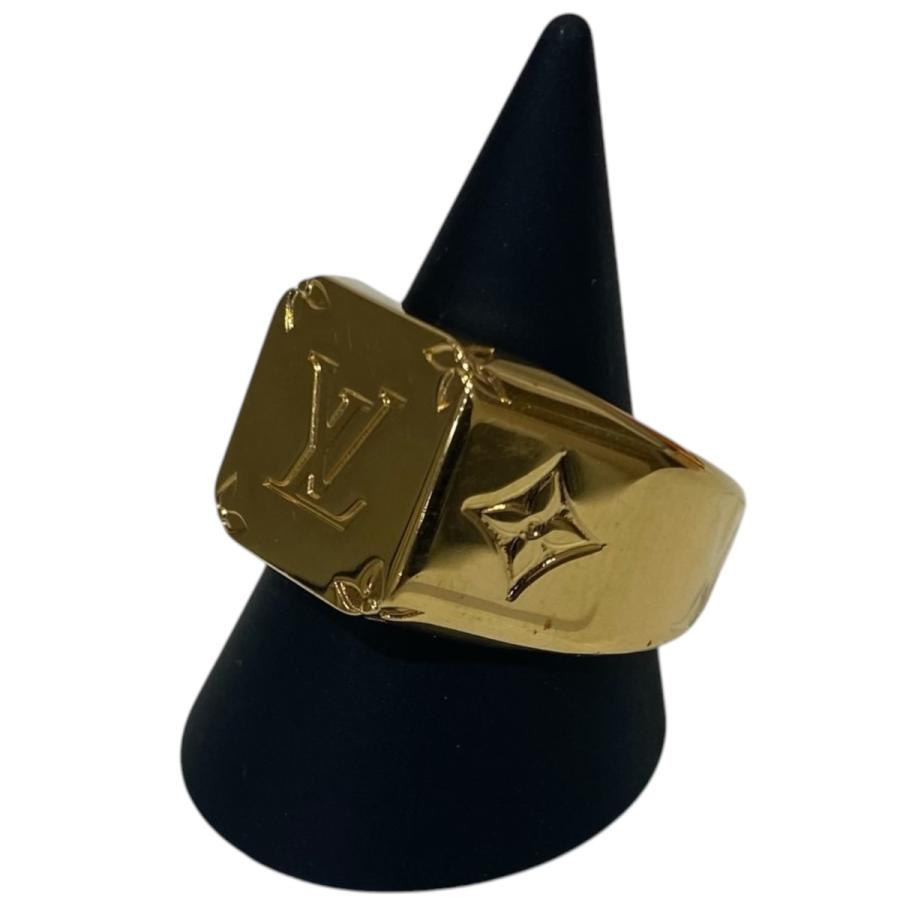 ルイヴィトン LOUIS VUITTON リング・指輪 シグネットリング モノグラム M80191 ゴールド LOUIS VUITTON（ルイ・ヴィトン） モノグラムシグネットリング M80191