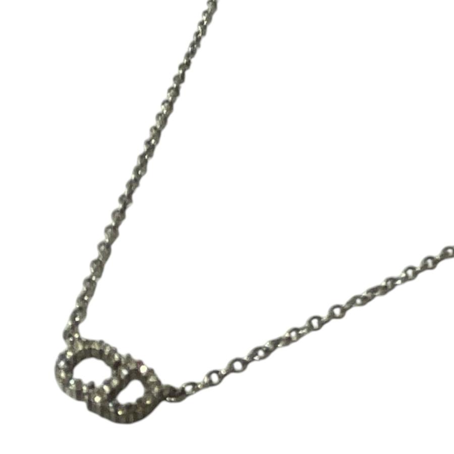 極美品 Dior ネックレス Clair D Lune ラインストーン シルバー Christian Dior（クリスチャン・ディオール） Christian Dior Clair D