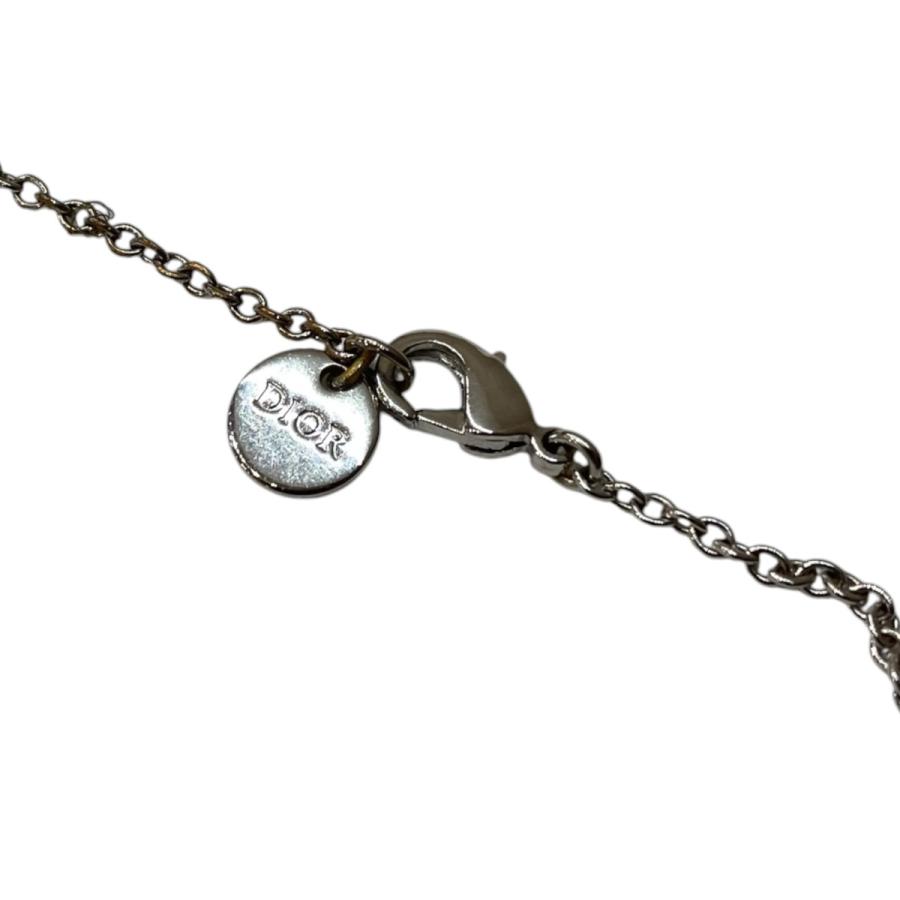 極美品 Dior ネックレス Clair D Lune ラインストーン シルバー Christian Dior（クリスチャン・ディオール） Christian Dior Clair D