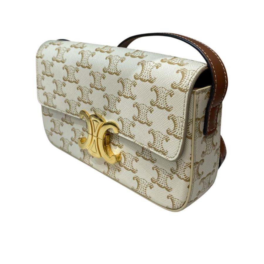 CELINE（セリーヌ） トリオンフクロードショルダーバッグ ホワイト 