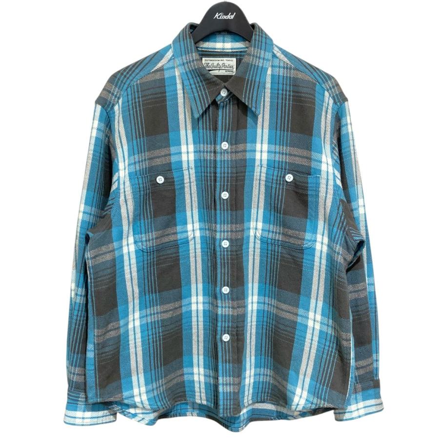 WACKO MARIA（ワコマリア） WACKO MARIA CHECK FLANNEL SHIRT ブルー
