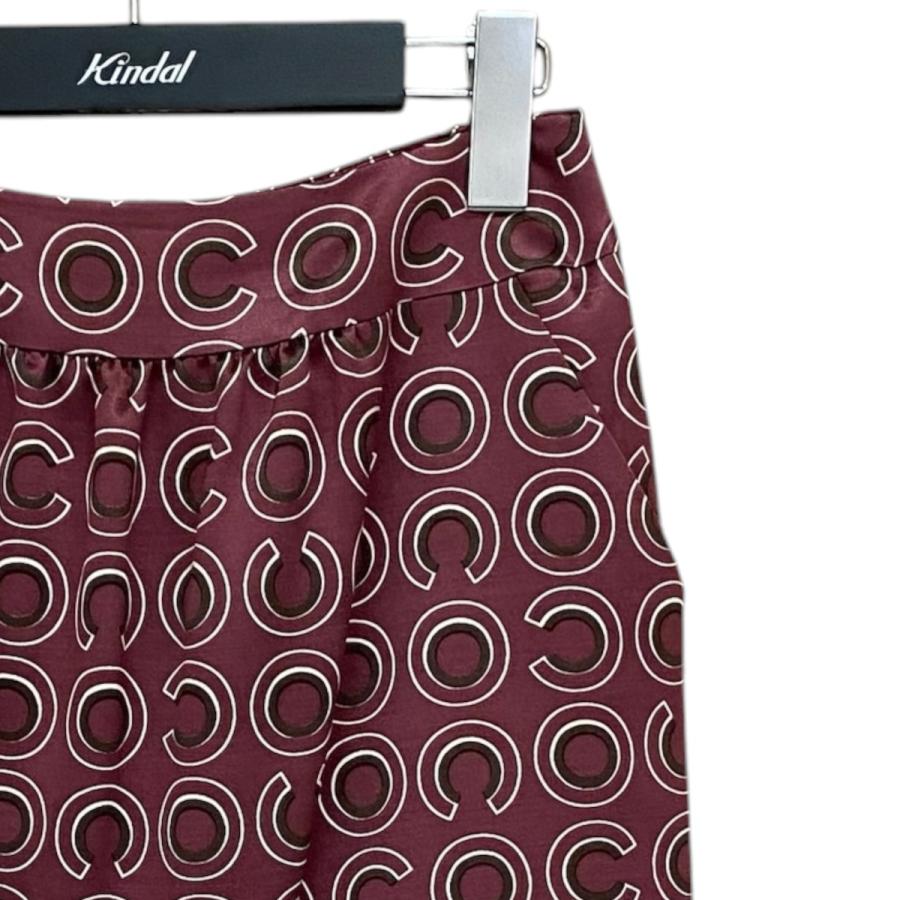 CHANEL（シャネル） CHANEL coco総柄スカート P18207V10410 レッド