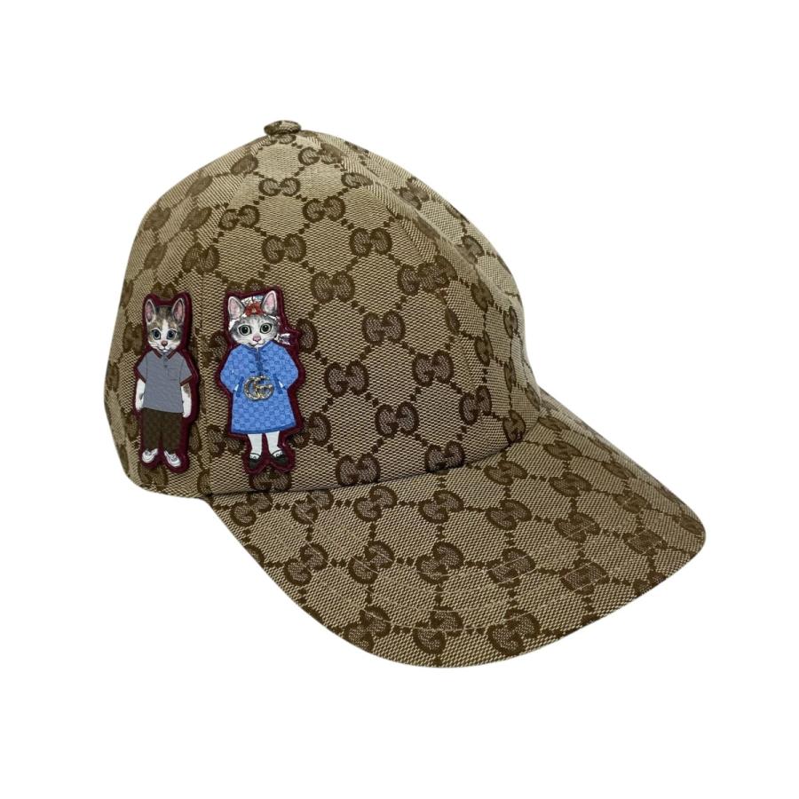 グッチ GUCCI×ヒグチユウコ GGキャンパス キャップ 847862 ブラウン サイズ：M_1