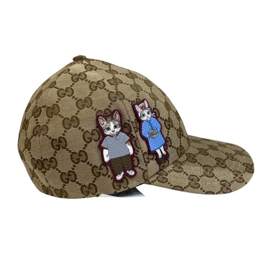 グッチ GUCCI×ヒグチユウコ GGキャンパス キャップ 847862 ブラウン サイズ：M_4