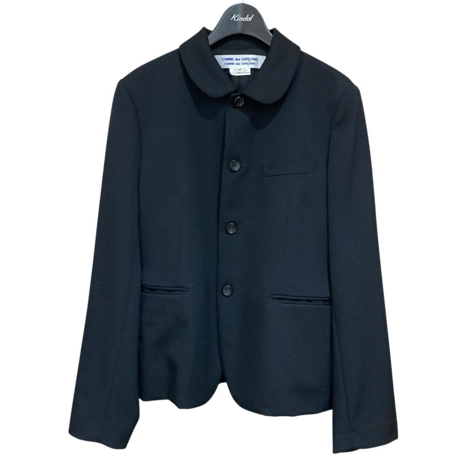 希品 COMME des GARCONSジャケット丸襟黒 S COMME des GARCONS コムデギャルソンコムデギャルソン 丸襟ジャケット